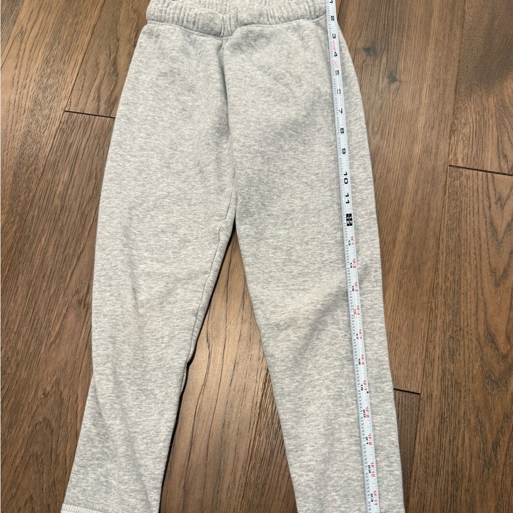 SO Cozy Fleece Lined Leggings Girls Size S (7) Charcoal Gray Like New